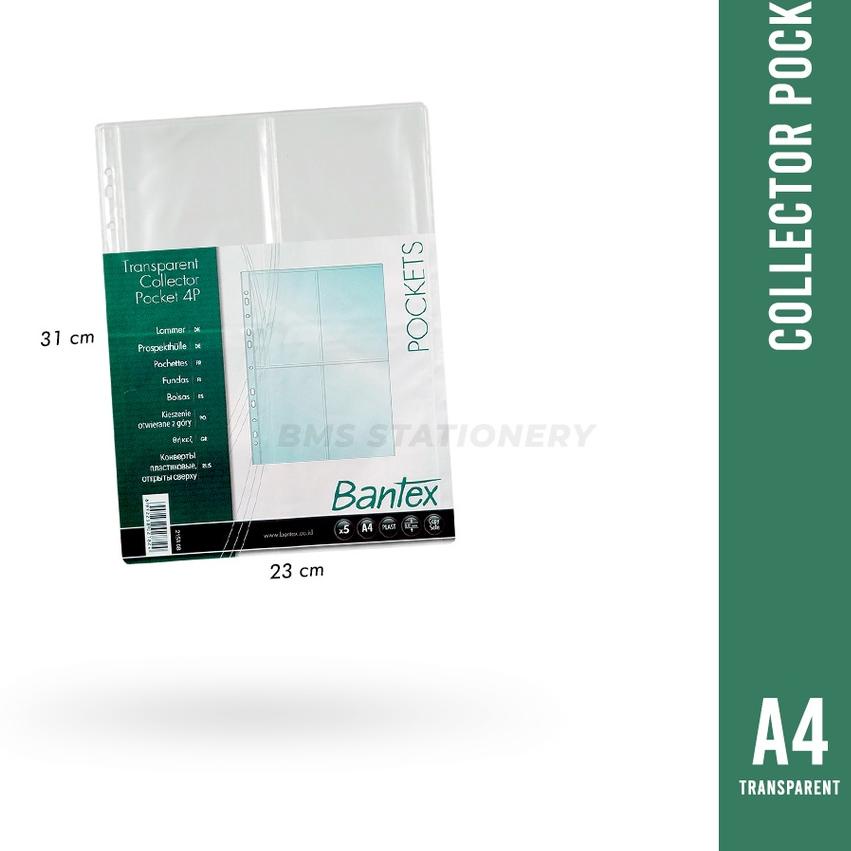 ✯ Bantex Collector Sleeve 4P Tempat Foto Idol Size A4 5 Lembar ➤