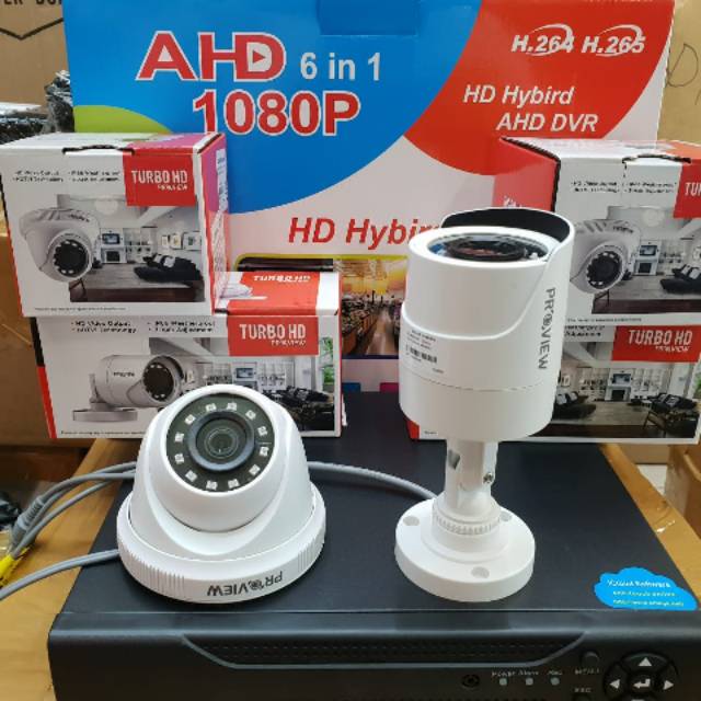 Promo paket camera cctv murah 4ch 2kamera 2mp turbo hd komplit tgl pasang