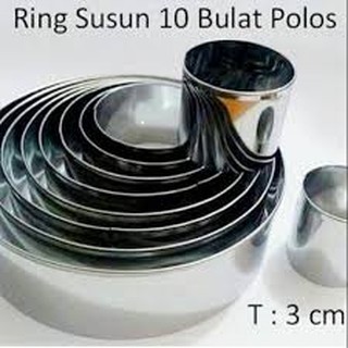 Ring cutter set bulat/cutter kue/cookie kue/cetakan kue/ring cutter set