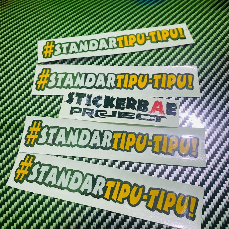 Sticker standartiputipu stiker viral standar tipu tipu cutting sticker, sticker motor