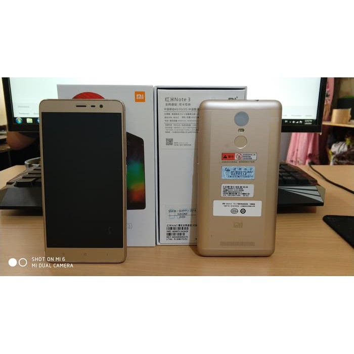 XIAOMI REDMI NOTE 3 PRO [RAM3/32GB] - GOLD - GARANSI 1 TH
