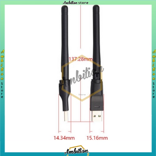 MT7601 [Bisa Bayar Ditempat]  USB Wifi Dongle Receiver Parabola dan Terrestrial DVB-T2