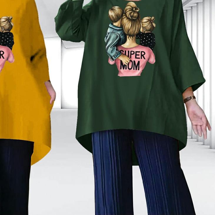 ✽ TUNIK WANITA / TUNIK WANITA JUMBO / TUNIK WANITA TERBARU 2021 KEKINIAN MOTIF SUPER MOM.01 ✦