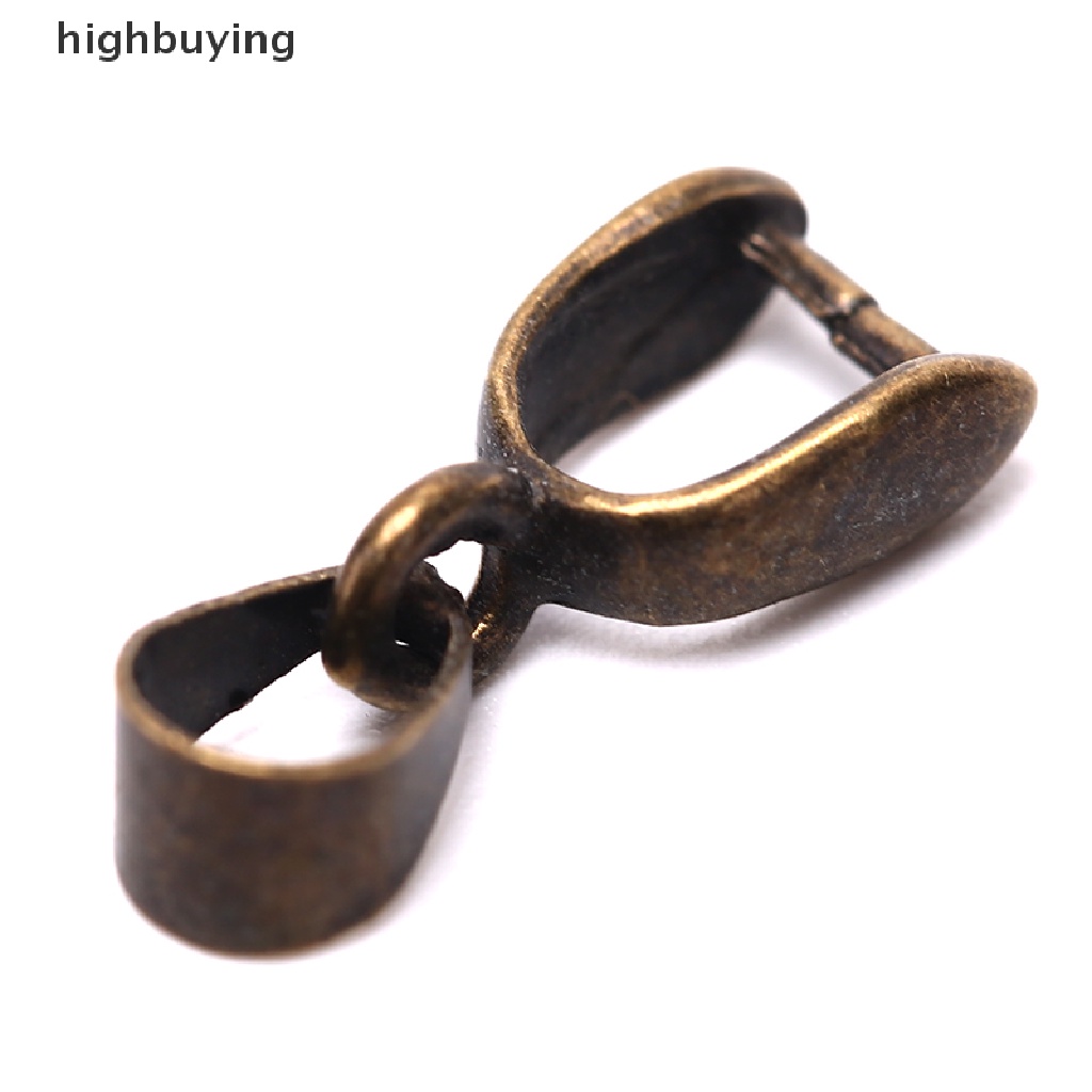 Hbid 20PCS Klip Konektor Liontin Perhiasan Warna Silver / Perunggu / Emas