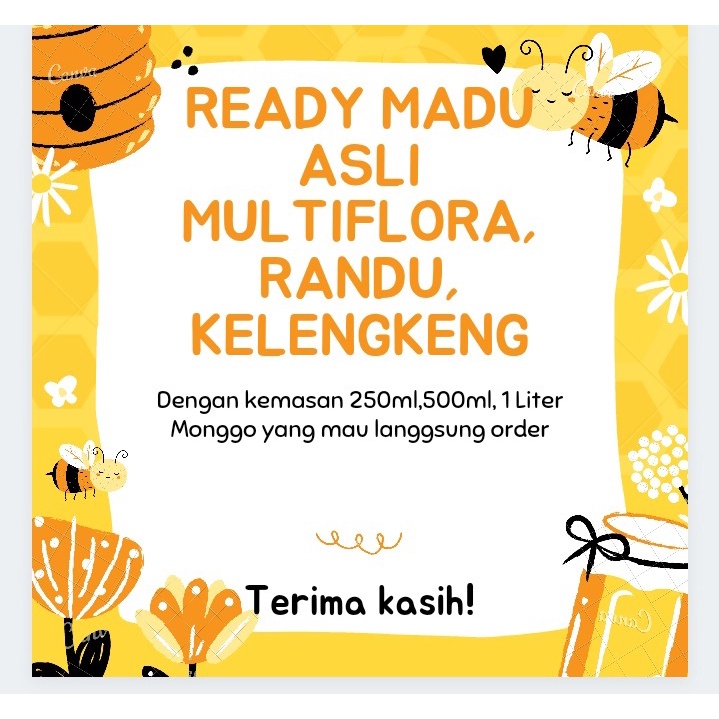 

Madu Murni Multiflora Randu Kelengkeng