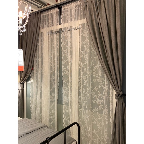 Premium (COD) Vitrase Putih Vitrase Motif Vitrase Gorden Tirai Gorden Transparan Tirai Hordeng