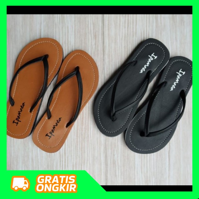 Sandal Jepit Wanita Ipomea/ Sandal Motif Terbaik Elegan/Sendal Wanita Santai/Sandal Wanita Teplek