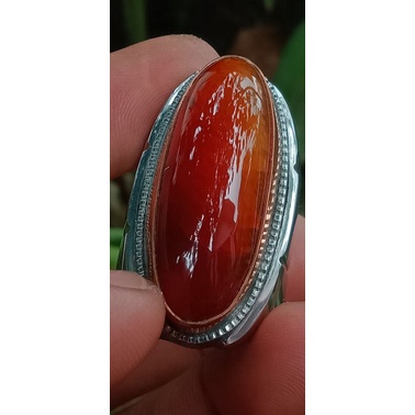 Batu cincin pandan merah btik