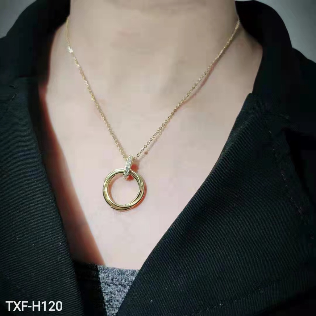 Kalung Titanium Terbaru Permata Perhiasan Fashion 120.121