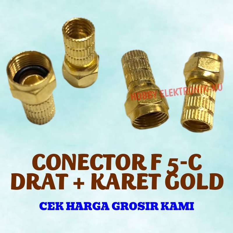 CONECTOR F 5C DRAT + KARET