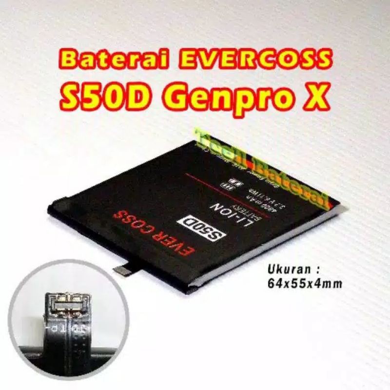 Batre baterai batu Hp Evercoss S50D Genpro X S50D Original oem