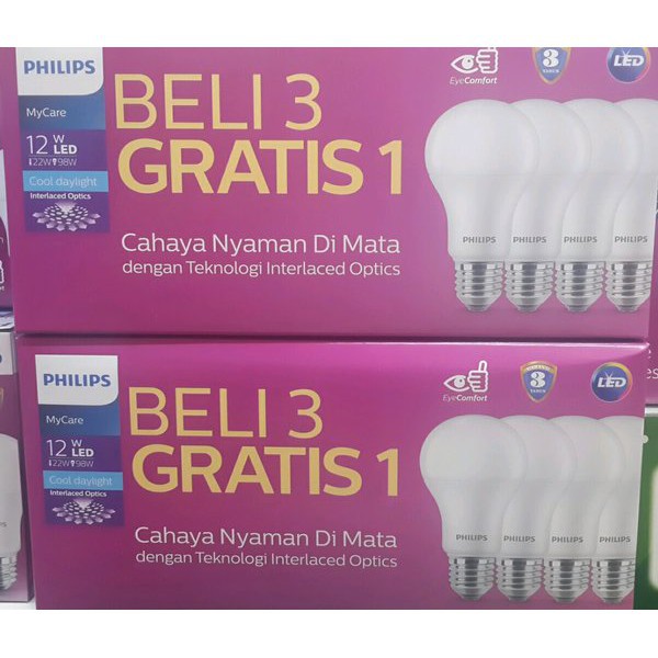 Philips MultiPack MyCare LedBulb 12W 6500K Putih