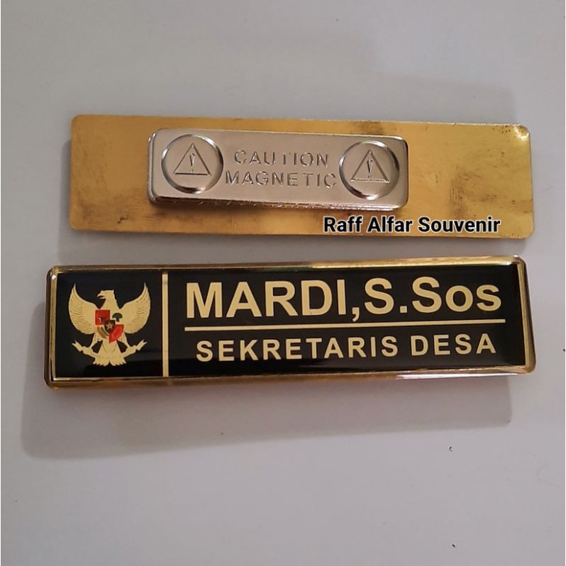 

PAPAN NAMA DADA PERANGKAT DESA LOGO GARUDA ☆ NAME TAG PERANGKAT DESA