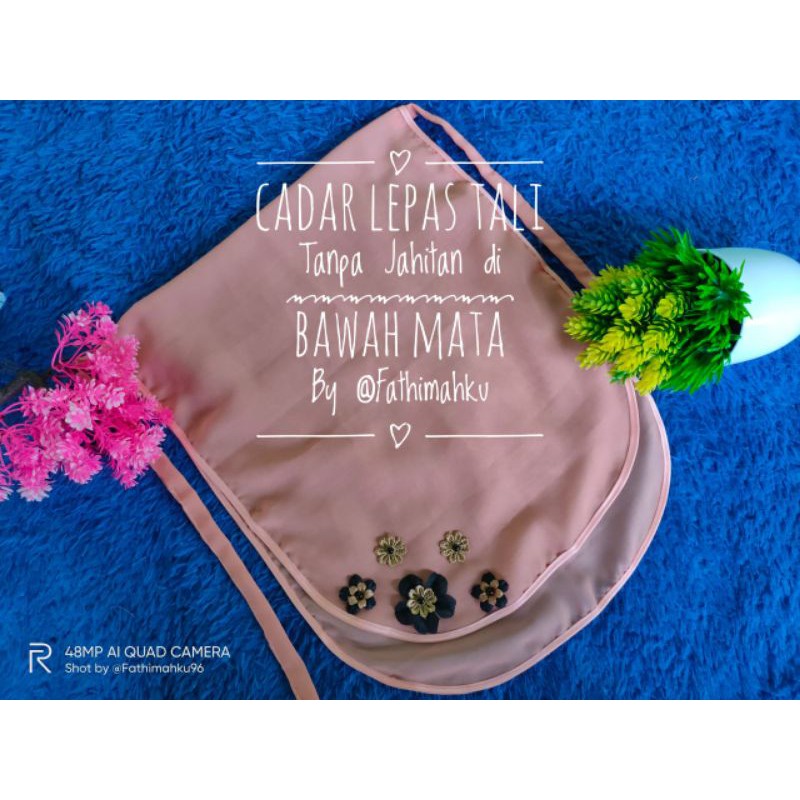 Cadar Tali 2 Layer/Cadar Lepas Ceruty/Cadar Tali Karet Bunga/Tutup Cadar warna