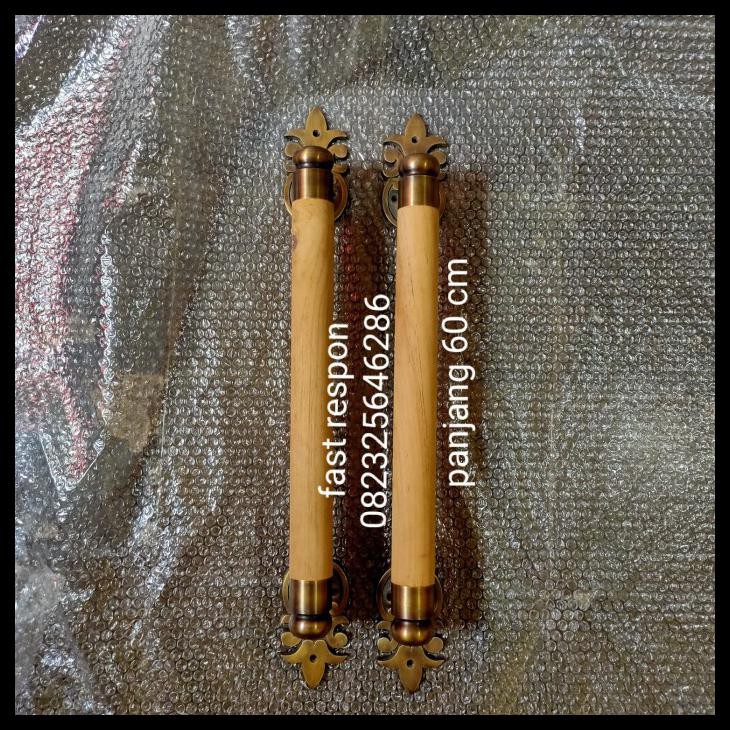 Jual HANDLE PINTU RUMAH KAYU KUNINGAN ANTIK 60 CM Indonesia|Shopee