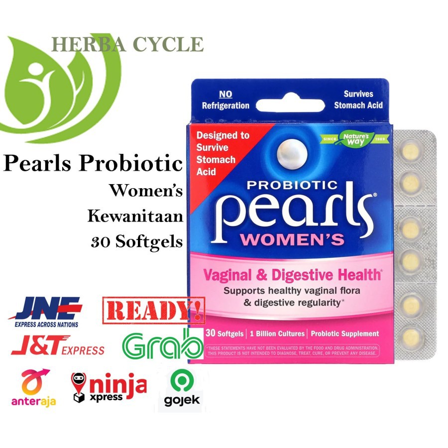 Natures Way Probiotic Pearls Women Flora Digestive Health USA Nature way probiotik keputihan