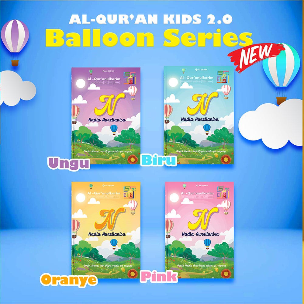 Alquran Hafalan Attaqwa kids series 2.0 Tema Baloon