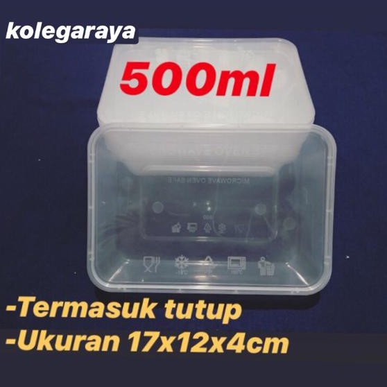 THINWALL OT500ML KONTAINER WADAH MAKAN PLASTIK  25pcs