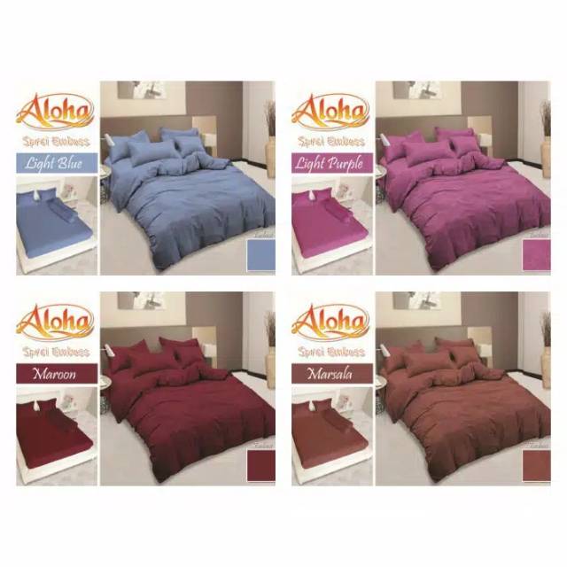 Sprei Polos Lady Rose ALOHA King size &amp; Queen uk 180x200 &amp; 160x200 Sprei Polos Kingkoil Emboss Hotel MURAH