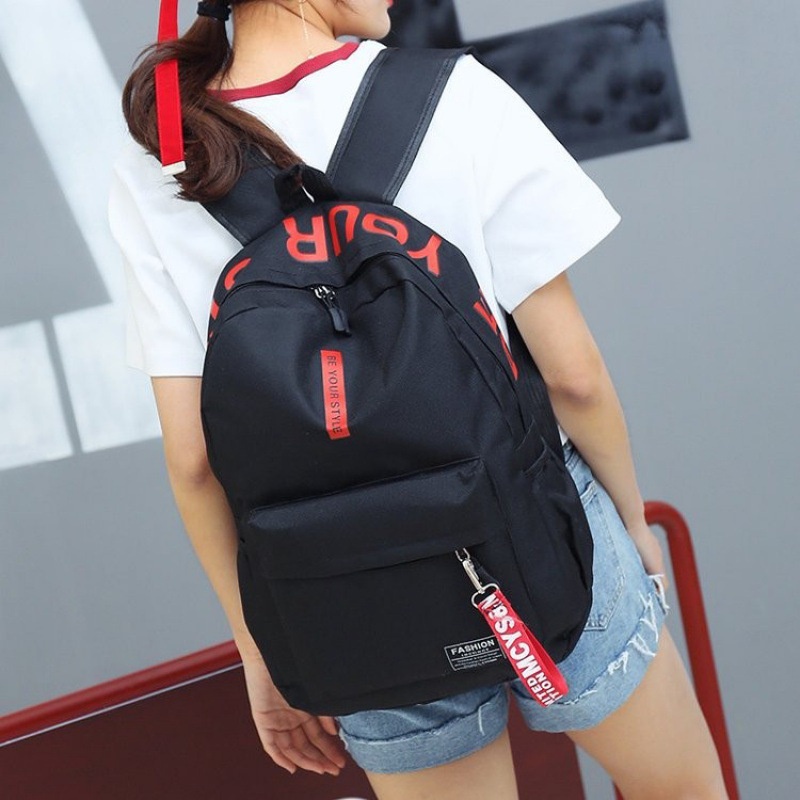 littlekiddoss Tas Ransel Sekolah Anak Remaja Import Backpack Kanvas Murah BA2211