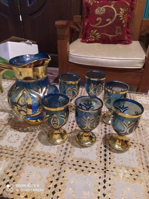 Teko Dan Gelas - Teko Air Zam Zam Kaca Glass - Oleh Oleh Haji Dan Umroh