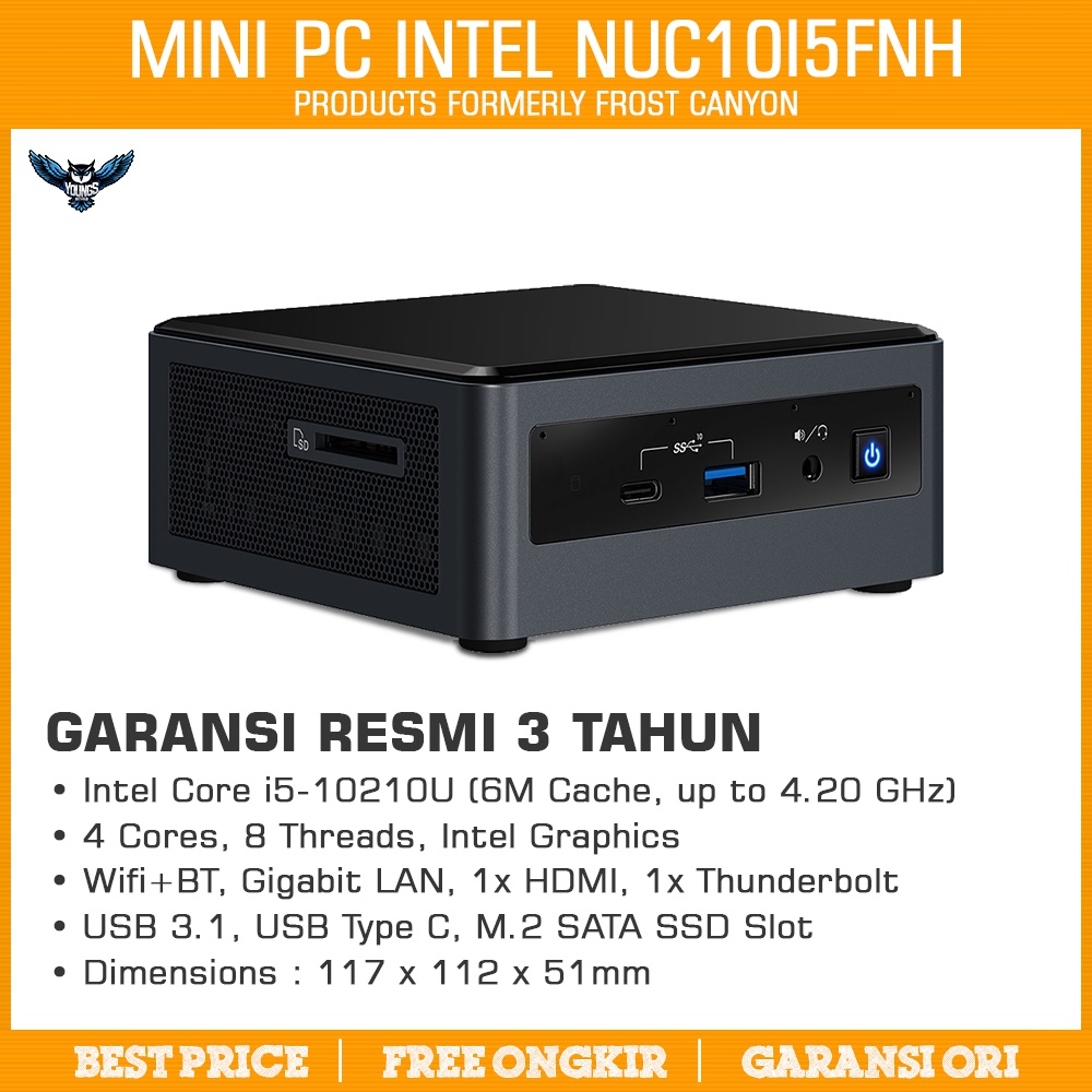 INTEL MINI PC CORE i5 10210U BAREBONE - nuc10i5fnh nuc 10i5fnh kit