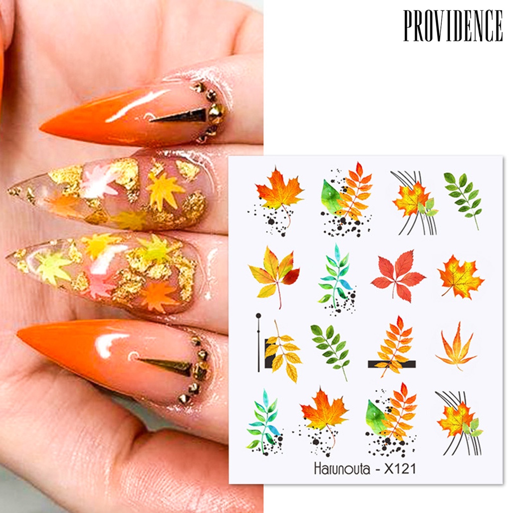 Providence Stiker Kuku 3d Ultra Tipis Motif Bunga / Hati Untuk Manicure / Nail Art