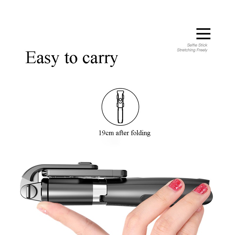 Tripod 3in1 Tongsis Bluetooth Selfie Stick Tripod Tomsis with Remote Shutter Bluetooth Selfie Stick