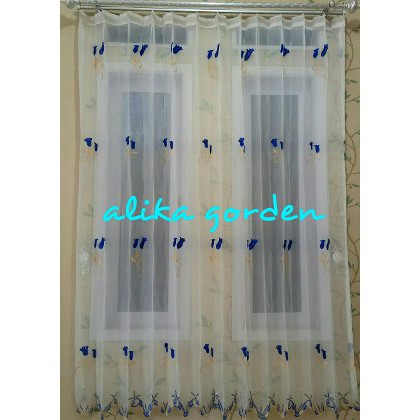 Jual GORDEN VITRASE bordir tulip import Murah