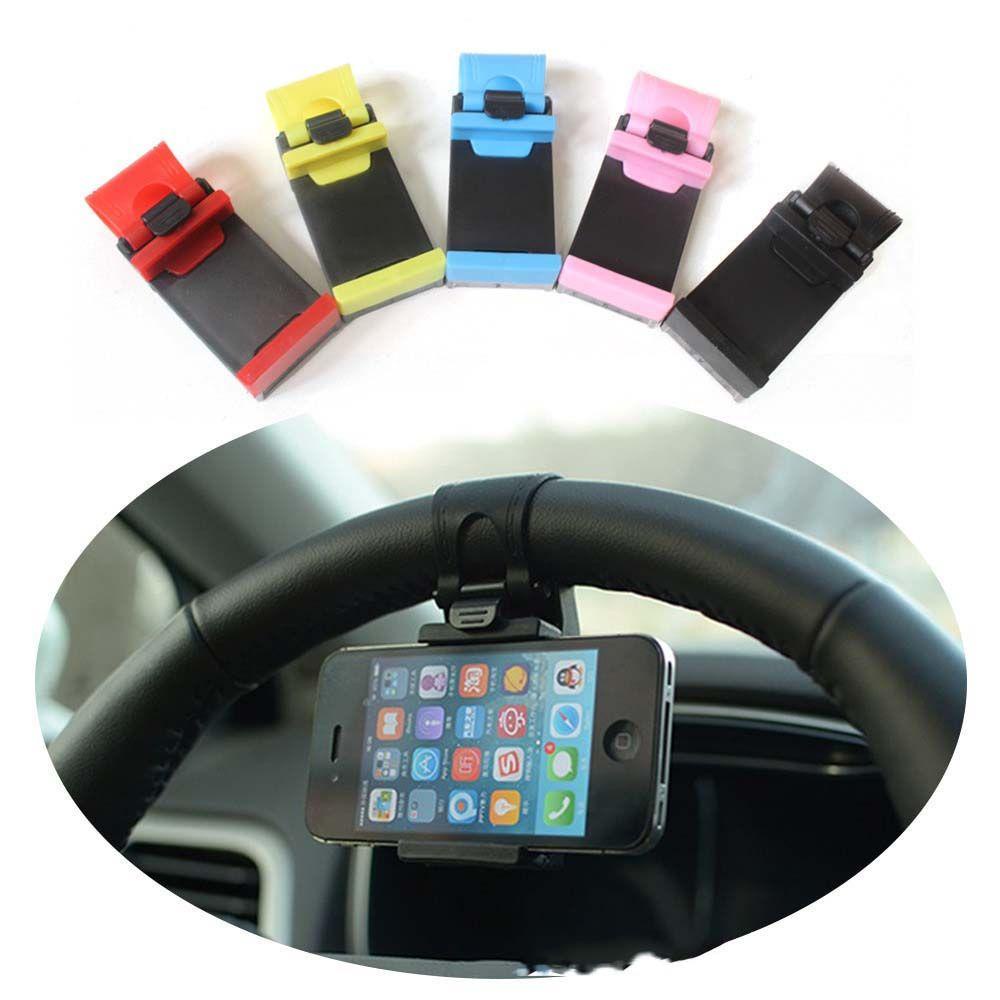 Lanfy Car Phones Holder Sepeda Plastik Klip Mount Car Phones Support Braket Handphone Otomatis