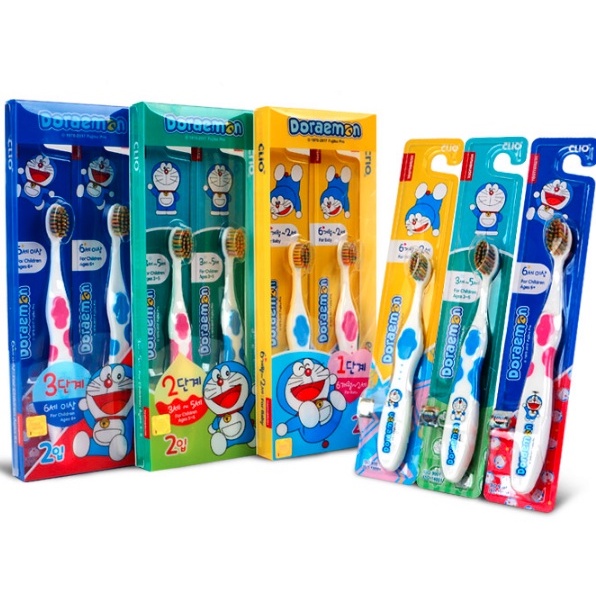 [Ready stok] CLIO Doraemon toothbrush 3-5th