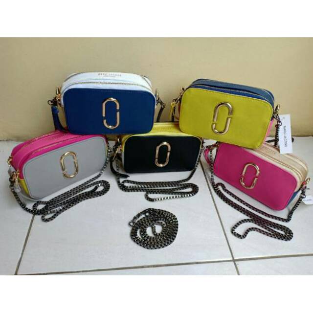 Tas marc jacobs import realpict  tas mj snapshot kombinasi