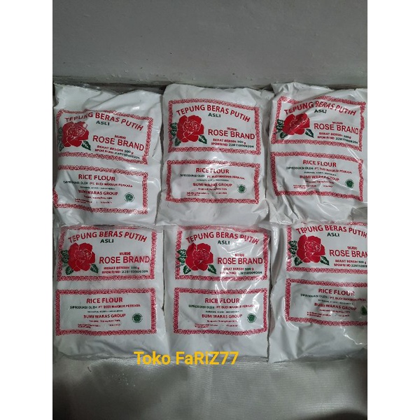 

TEPUNG BERAS PUTIH Asli MURNI ROSE BRAND 500 Gram