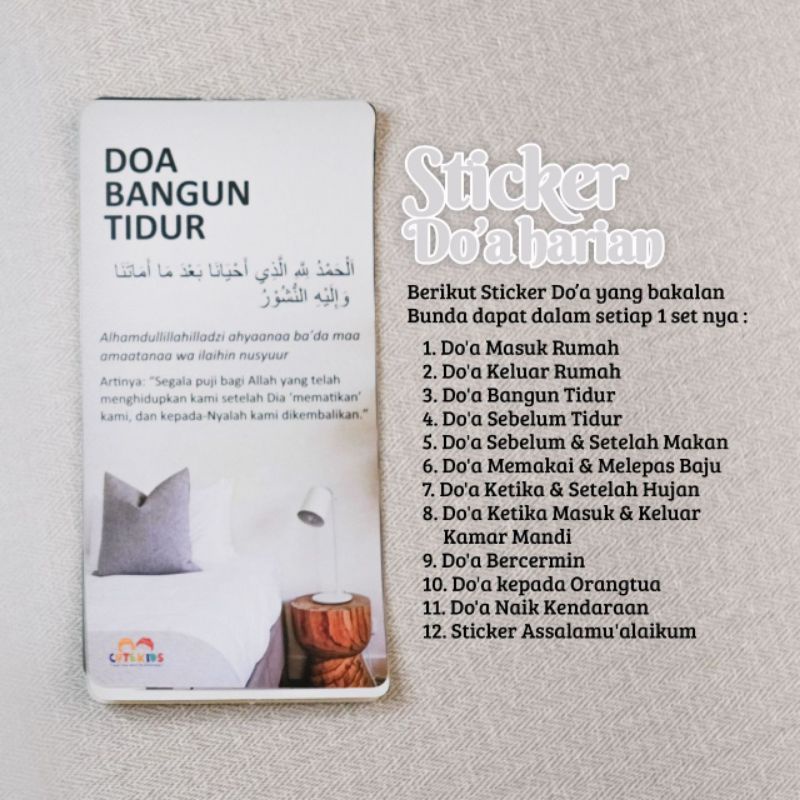 

Sticker Do'a Harian Untuk Edukasi Anak