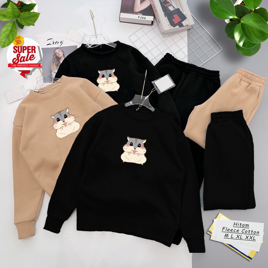 🅳🅵 Sweater Hamster | Sweter Pria &amp; Wanita | Dhea Fashion