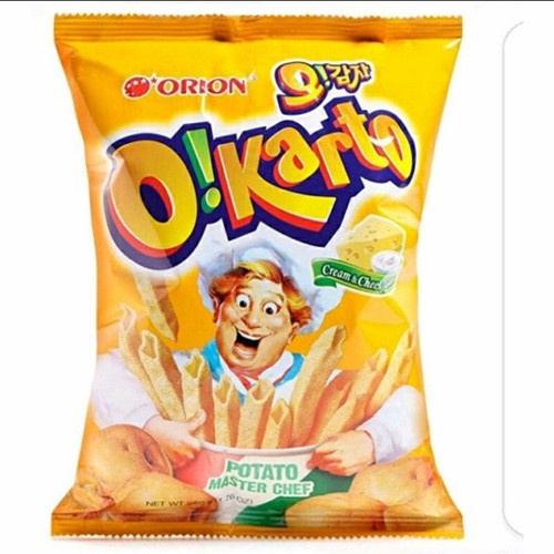 

ORION O!KARTO CREAM AND CHEESE POTATO SNACK 115GRAM KOREA SNACK