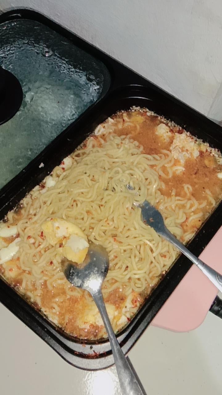 Ygs-mini Electric Hotpot / Steamboat & Grill Pan / Bbq Multifungsi 2in1