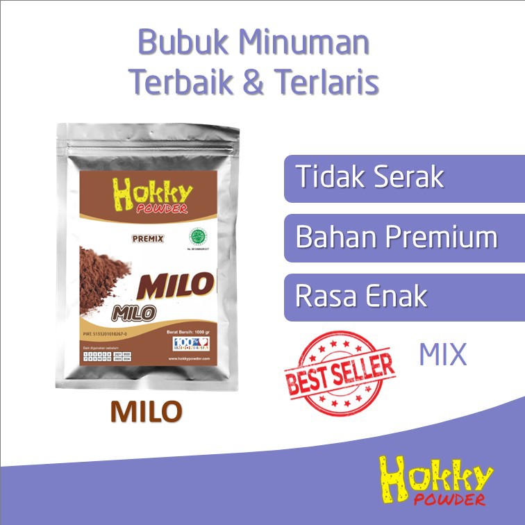 

Bubuk Minuman Bubble Powder Drink Rasa MILO Original Hokky Powder 1kg