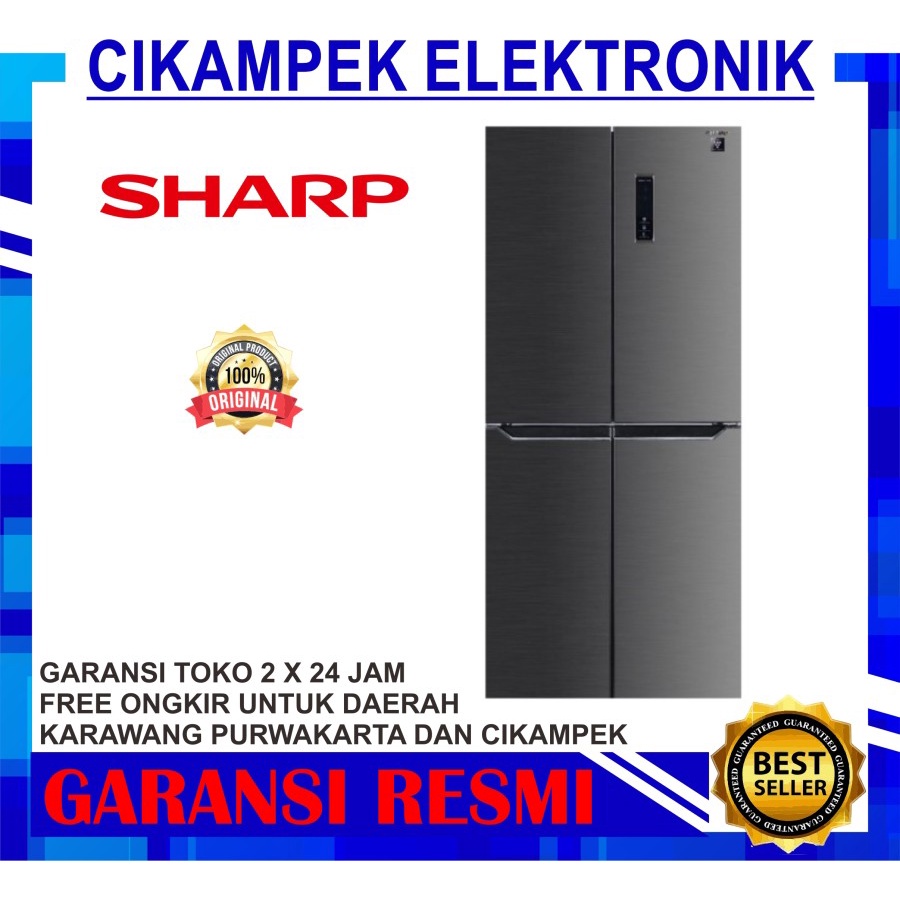 KULKAS SHARP SJ-IF50PM-DS KULKAS 4 PINTU SIDE BY SIDE SJ IF 50 PMDS