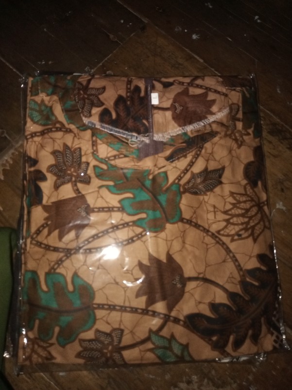 M-l-xl-xxl Batik Tunik Wanita Asj Sa Hrb026 Kenongo Pekalongan Sogan Tulis