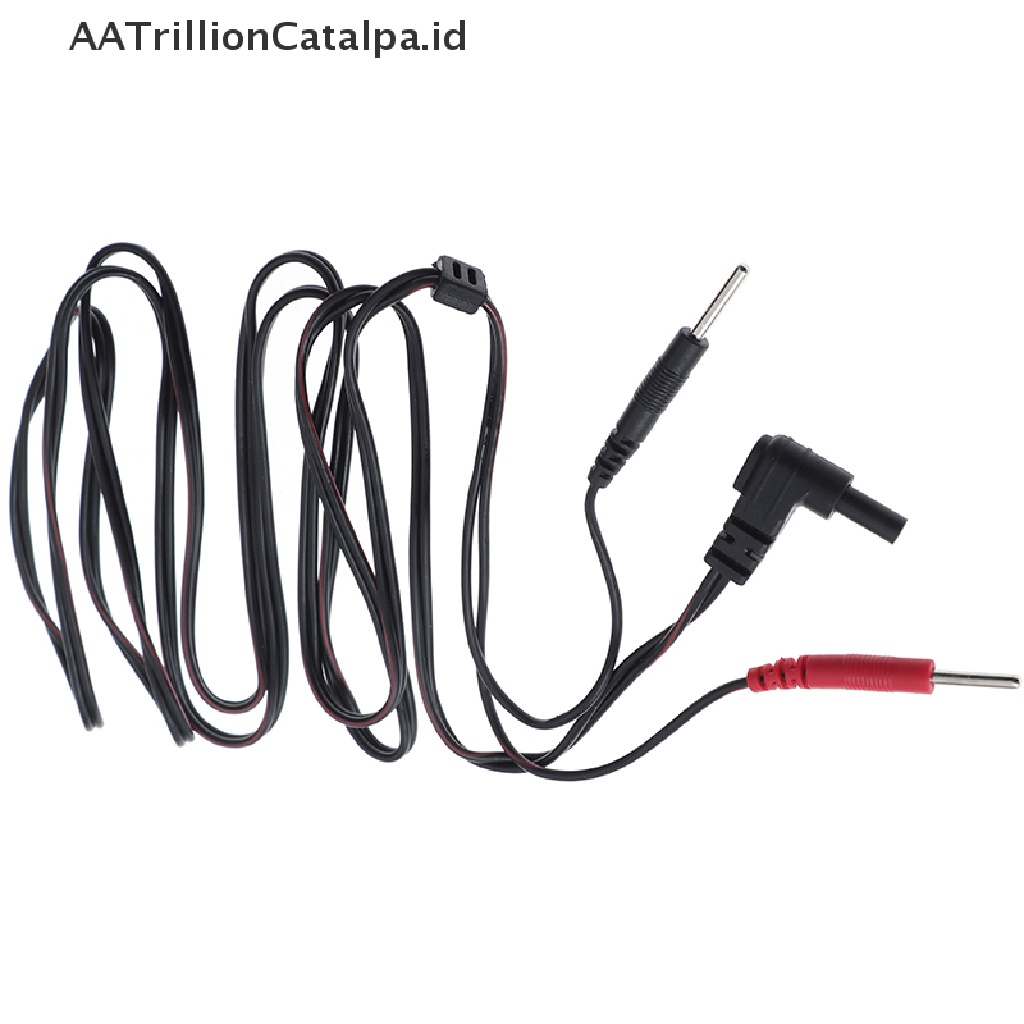 Aatrillioncatalpa Kabel Konektor Elektroda Standar Pin 2mm Untuk Pijat