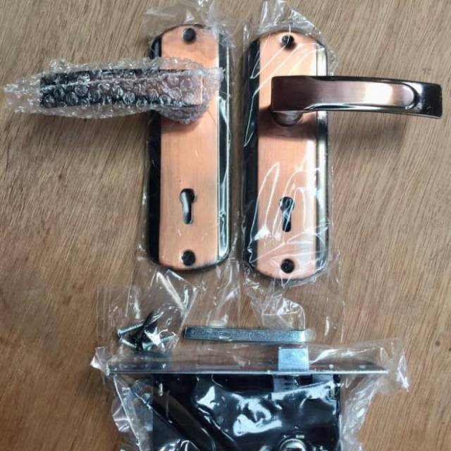 KUNCI PINTU SET KECIL ANTIK LENGKAP / DOOR LOCK MURAH DAN AWET