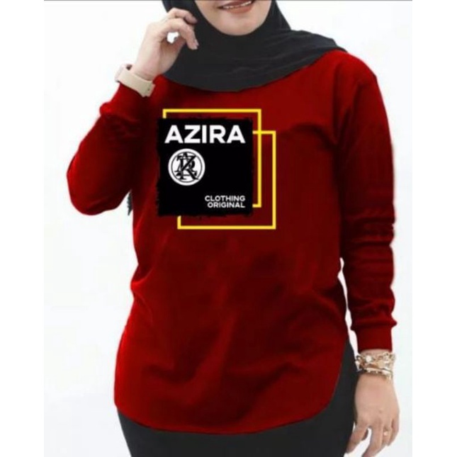 Kaos Lengan Panjang Azira/Kaos Hijab Azira Original