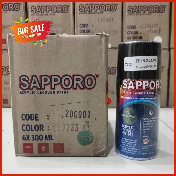 Lestari Motor2// Cat Semprot Sapporo Paint 7723 Bunglon Yellow Blue
