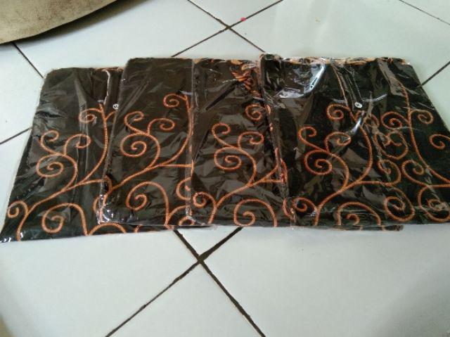 Kemeja Batik Pria Lengan Panjang Size M L Xl Xxl Bswart Batik Hrb026 Kenango Hem Panjang Padi
