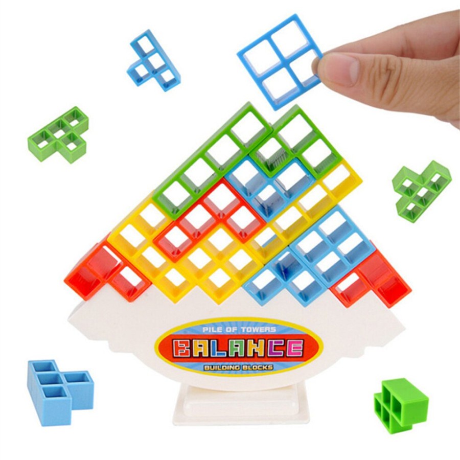 Mainan Balok Keseimbangan Tetra Tower Block Balancing Family Game / Mainan Tetris / Tertis Balancing / Tetra Tower / Mainan Kartu Tertis Balancing