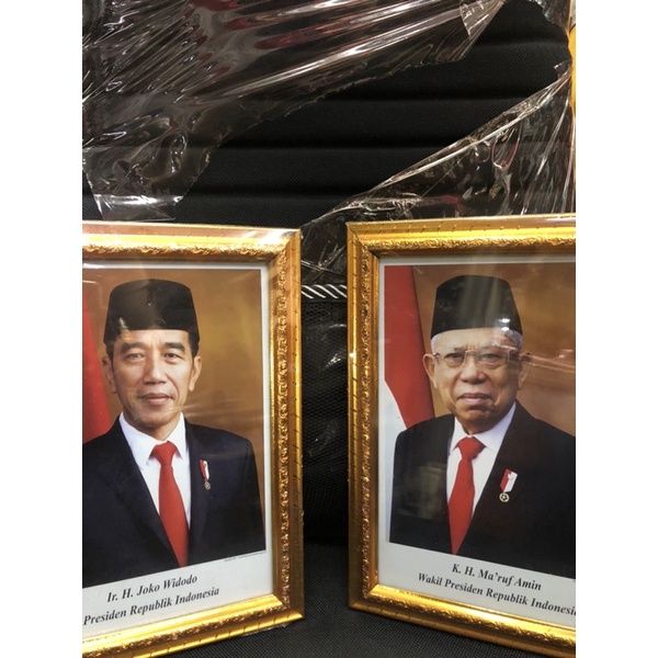 Frame bingkai foto presiden wakil bingkai foto bingkai presiden wakil ukuran 26x35 cm