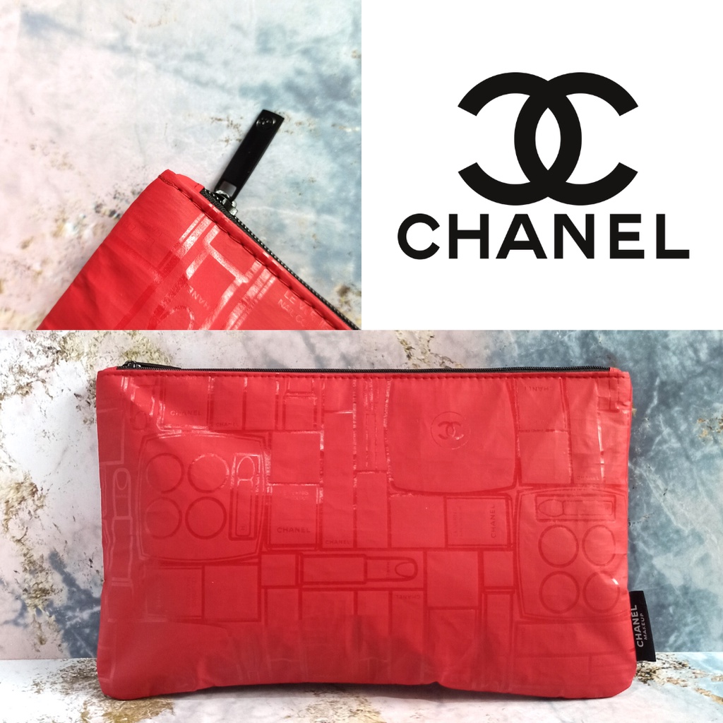 Chanel red pouch kosmetik (100% ORIGINAL)
