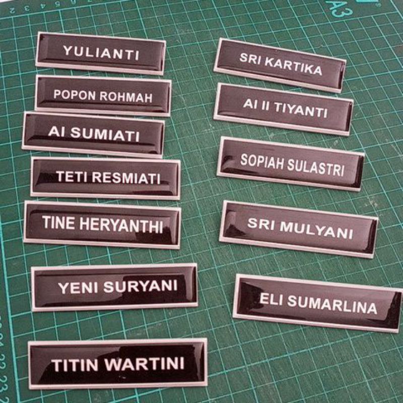 

Name tag (Nama Dada) Akrilik Custom