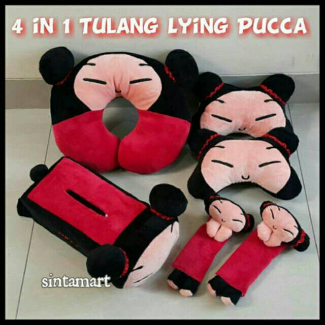 Bantal Mobil 4 in 1 Tulang Lying Pucca